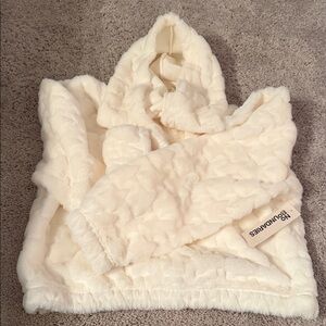 No Boundaries Ivory Plush Hoodie